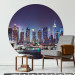 Round wallpaper New York After Dark - Illuminated Panorama of the City From the Port Side 149172 additionalThumb 2