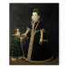 Canvas Girl with a dwarf, thought to be a portrait of Margarita of Savoy, daughter of the Duke and Duchess of Savoy 154772