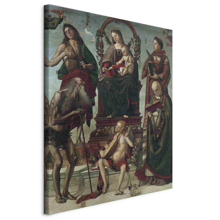 Canvas Mary on the throne with the child and saints 158972 additionalImage 2