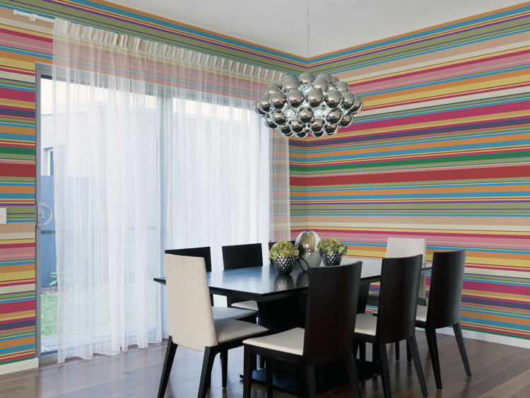 Wall Mural Subdued stripes 60772