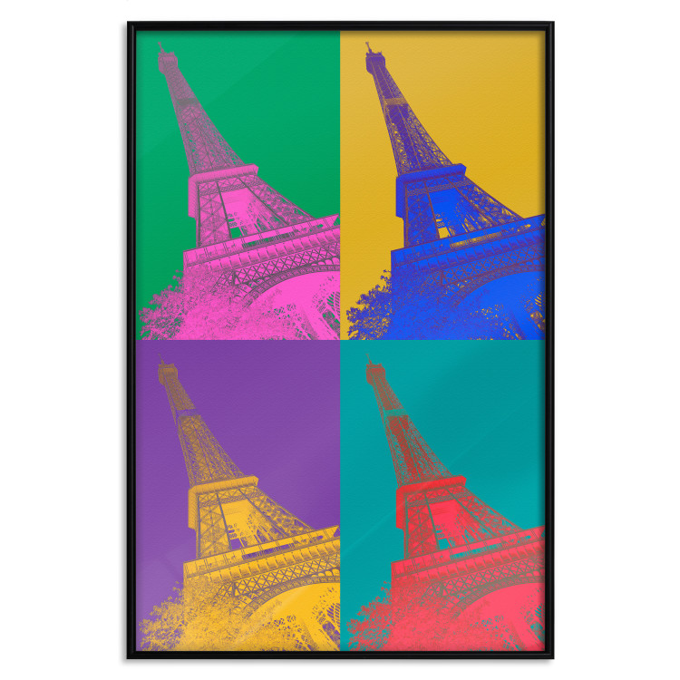 Poster Colorful Paris - Collage With Eiffel Towers in Pop Art Style 144782 additionalImage 17