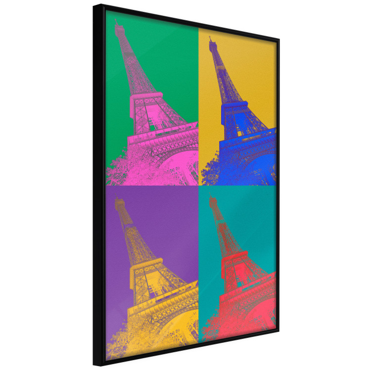 Poster Colorful Paris - Collage With Eiffel Towers in Pop Art Style 144782 additionalImage 6