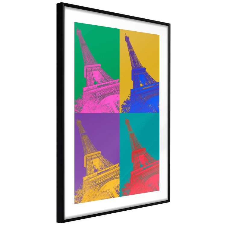 Poster Colorful Paris - Collage With Eiffel Towers in Pop Art Style 144782 additionalImage 7