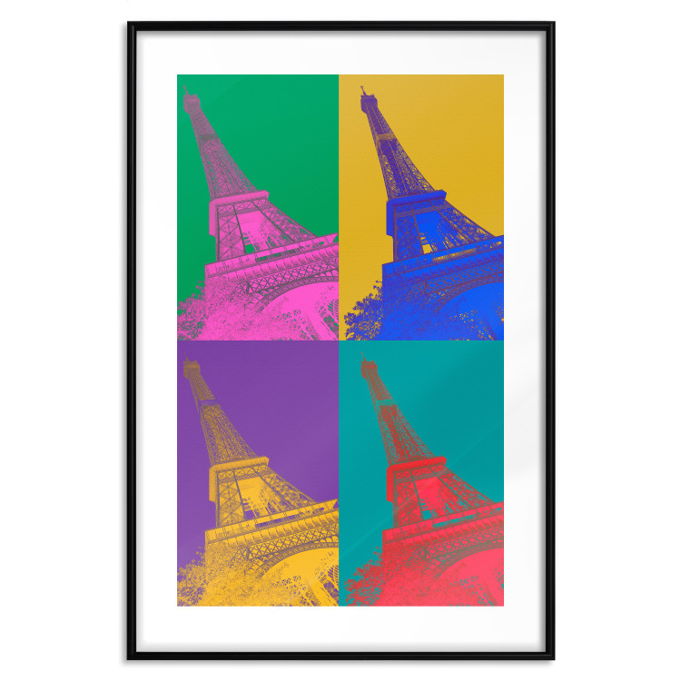 Poster Colorful Paris - Collage With Eiffel Towers in Pop Art Style 144782 additionalImage 19