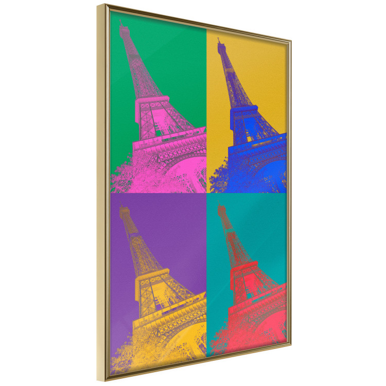 Poster Colorful Paris - Collage With Eiffel Towers in Pop Art Style 144782 additionalImage 5