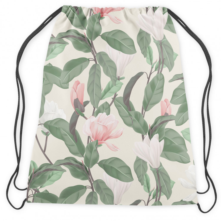 Backpack Gentle magnolias - subtle floral pattern in cottagecore style 147382 additionalImage 2