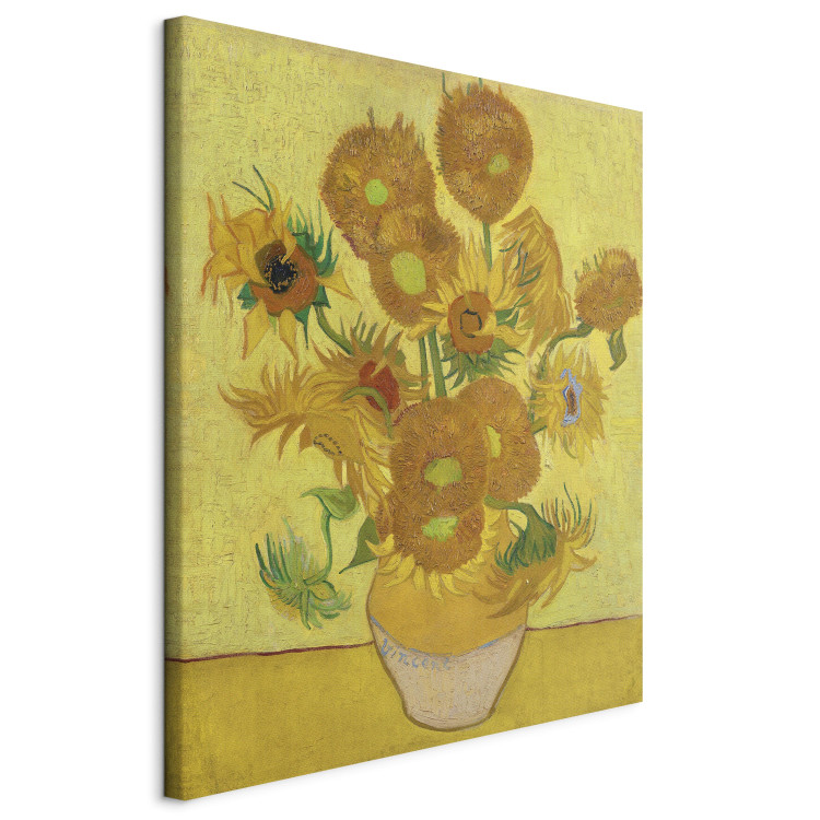Canvas Still Life - Vase With Fifteen Sunflowers 150482 additionalImage 2