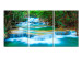 Canvas Waterfall in Kanchanaburi (3 Parts) 122192