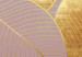 Canvas Violet Golden Pattern with leaves - Glamor style botanical theme 135692 additionalThumb 5