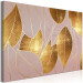 Canvas Violet Golden Pattern with leaves - Glamor style botanical theme 135692 additionalThumb 2