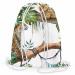 Backpack Cheetahs on branches - tropical theme, watercolour-like theme on white 147392 additionalThumb 2