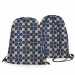 Backpack Oriental tiles - a beige and blue ceramic-inspired pattern 147492 additionalThumb 3