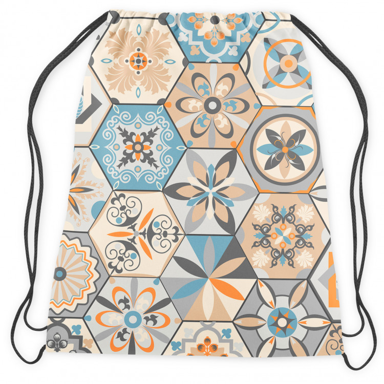 Backpack Oriental hexagons - a motif inspired by patchwork ceramics 147692 additionalImage 2