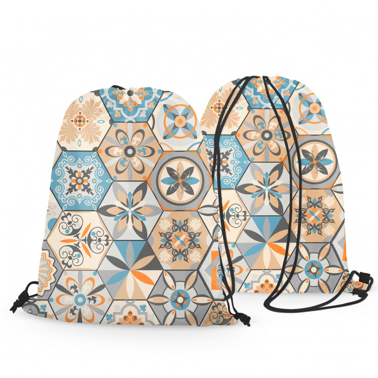 Backpack Oriental hexagons - a motif inspired by patchwork ceramics 147692 additionalImage 3