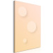 Canvas Pastel circles - an abstract composition in a beige and pink colour 123803 additionalThumb 2