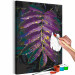 Paint by Number Kit Jungle Vegetation - Large Purple Leaf With Raindrops 146203 additionalThumb 6