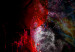 Poster Black Jaguar - animal among abstract colors on a dark background 131813 additionalThumb 9