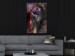 Poster Black Jaguar - animal among abstract colors on a dark background 131813 additionalThumb 4