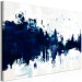 Canvas Blue in white - Abstraction with streaks in classic blue 135213 additionalThumb 2
