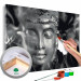 Paint by Number Kit Buddha in Black and White 107723