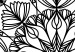 Canvas Mystical mandala - a minimalistic black motif on a white background 124423 additionalThumb 4