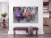 Canvas Modern garden - composition with flowers and abstract pattern 135823 additionalThumb 3