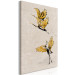Canvas Golden cranes - a stylized japanese-style composition in beige 136523 additionalThumb 2