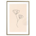 Poster Linear Flower - Delicate Minimalist Composition on a Beige Background 146323 additionalThumb 20