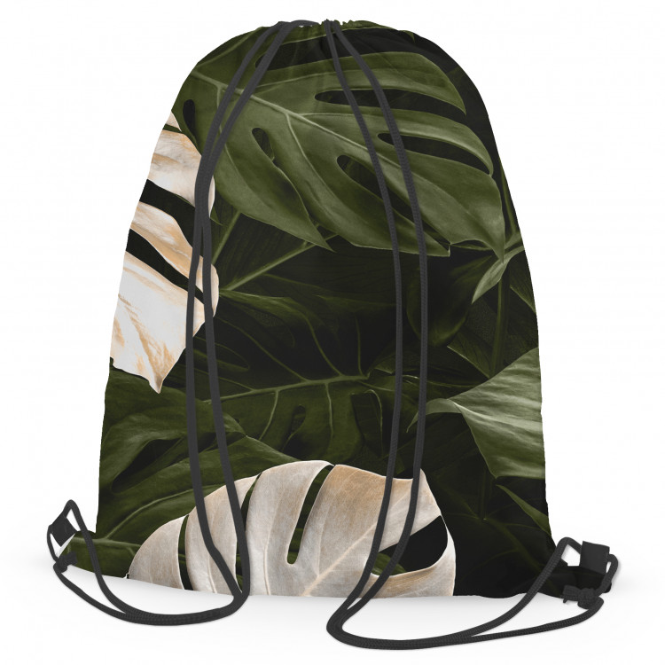 Backpack Faces of the monstera - composition with rich detail of egoztic plants 147523