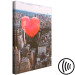 Canvas City rythm - a red heart against the background of a large city 120433 additionalThumb 6