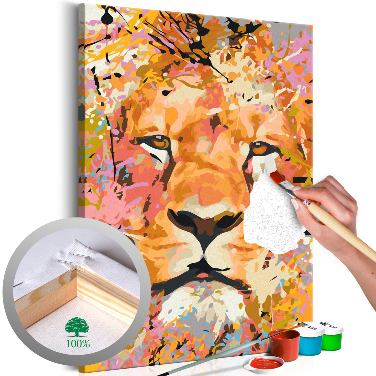Paint by Number Kit Watchful Lion 127233