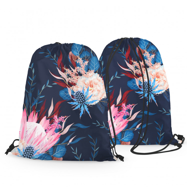 Backpack Magical meadow - flowers and butterfly composition on dark background 147533 additionalImage 2