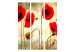 Room Divider Golden Poppy Field - romantic red flowers in an artistic motif 95533 additionalThumb 3