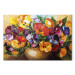 Canvas Painted Nature (1-part) - Artistic Vase with Flower Bouquet 95933 additionalThumb 7