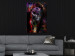 Canvas Black Jaguar (1-piece) Vertical - abstract colorful animal 131643 additionalThumb 3