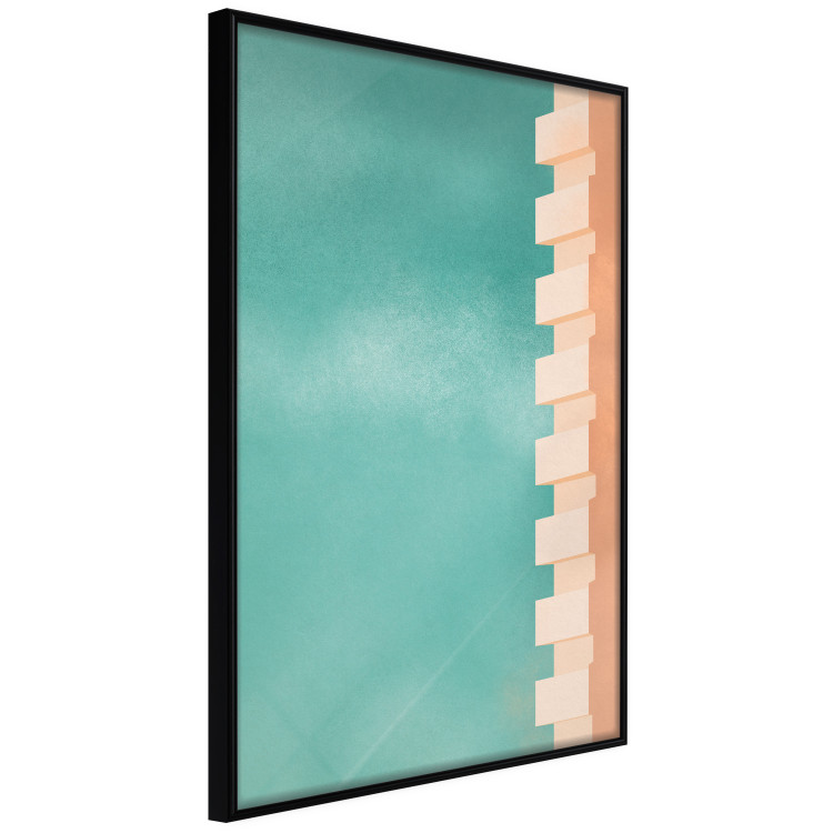 Poster Northern Balconies - architecture of a pastel-colored wall against a bright sky 134743 additionalImage 11