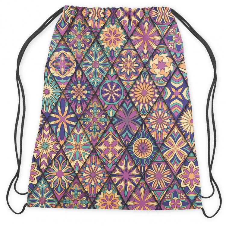 Backpack Mandalas in rhombuses - a colourful, geometric composition of patterns 147343 additionalImage 2