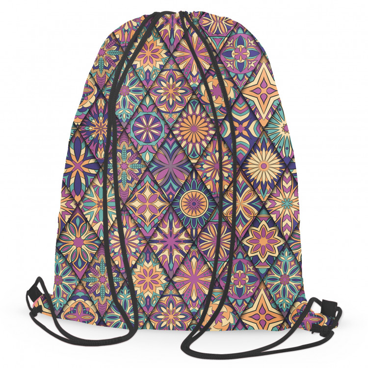 Backpack Mandalas in rhombuses - a colourful, geometric composition of patterns 147343