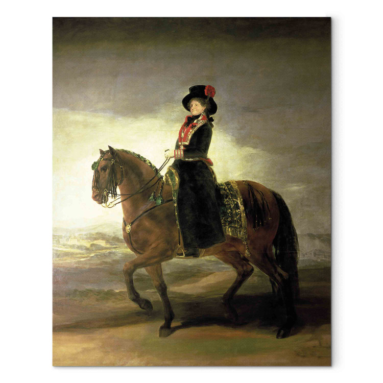 Canvas Equestrian portrait of Queen Maria Luisa 156843