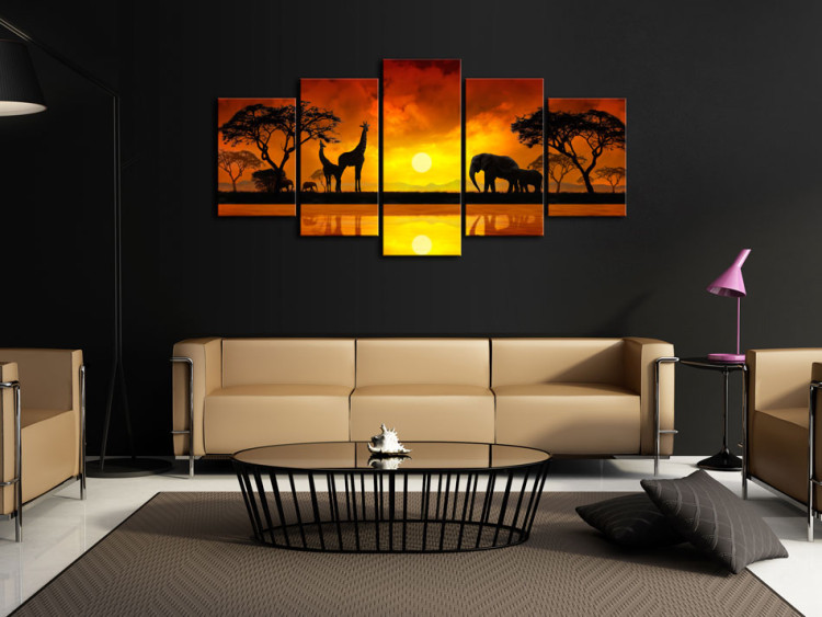 Canvas Savanna - sunset 58543 additionalImage 3
