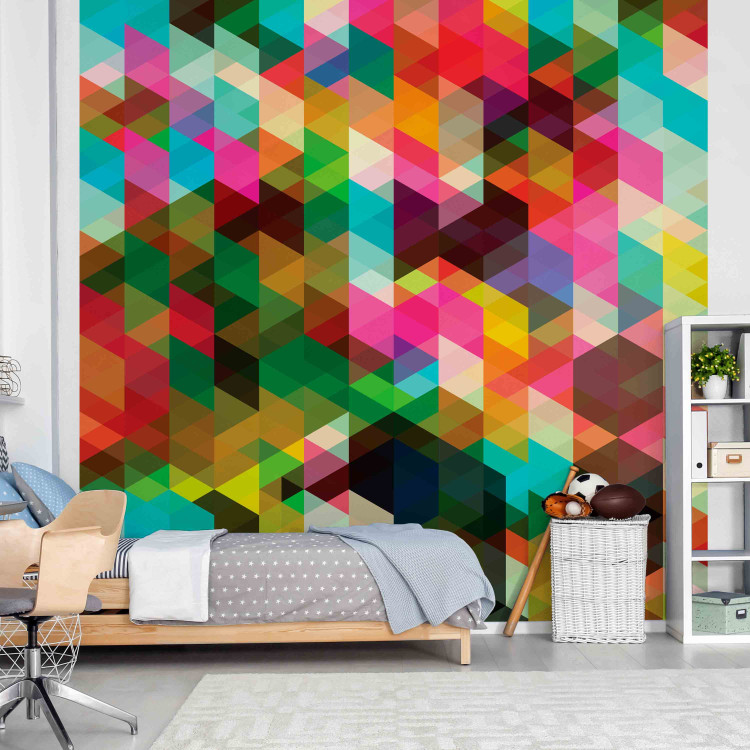 Wall Mural Colourful geometry - background in the form of regular geometric figures 88943 additionalImage 4