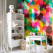 Wall Mural Colourful geometry - background in the form of regular geometric figures 88943 additionalThumb 5