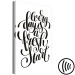 Canvas Life motto - black and white ''Every day a fresh start'' inscription 114653 additionalThumb 6