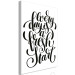 Canvas Life motto - black and white ''Every day a fresh start'' inscription 114653 additionalThumb 2