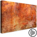 Canvas Autumn park - abstraction with blurry floral in red and yellow 135453 additionalThumb 6