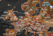 Decorative Pinboard World: Brown Map II [Cork Map] 98053 additionalThumb 6