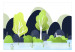 Wall Mural Landscape for children - blue and green nature with mountain motif 143463 additionalThumb 1