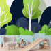 Wall Mural Landscape for children - blue and green nature with mountain motif 143463 additionalThumb 4