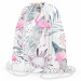 Backpack Flamingos on holiday - floral design with exotic leaves and birds 147363