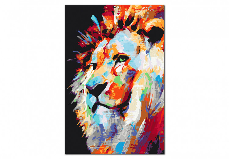 Paint by Number Kit Portrait of a Colourful Lion 127973 additionalImage 6